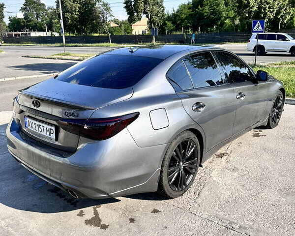 Серый Инфинити Q50, объемом двигателя 3 л и пробегом 105 тыс. км за 18900 $, фото 7 на Automoto.ua