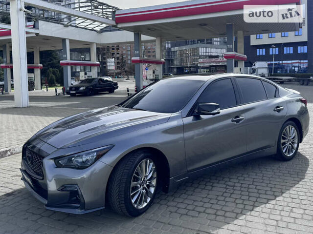 Сірий Інфініті Q50, об'ємом двигуна 3 л та пробігом 59 тис. км за 19200 $, фото 2 на Automoto.ua