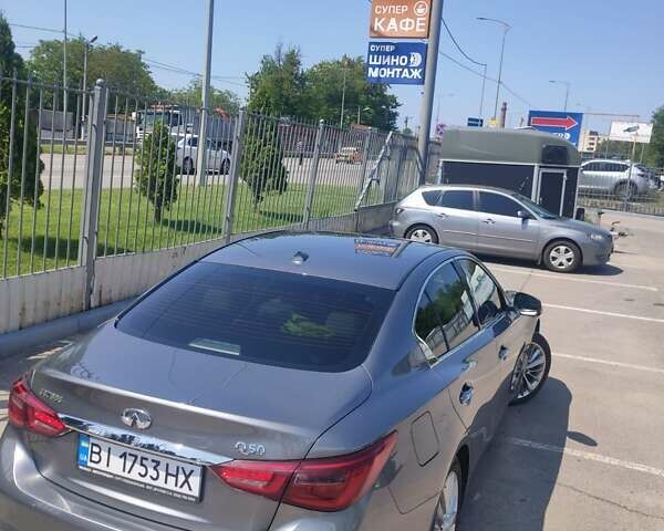 Сірий Інфініті Q50, об'ємом двигуна 3 л та пробігом 68 тис. км за 18500 $, фото 5 на Automoto.ua