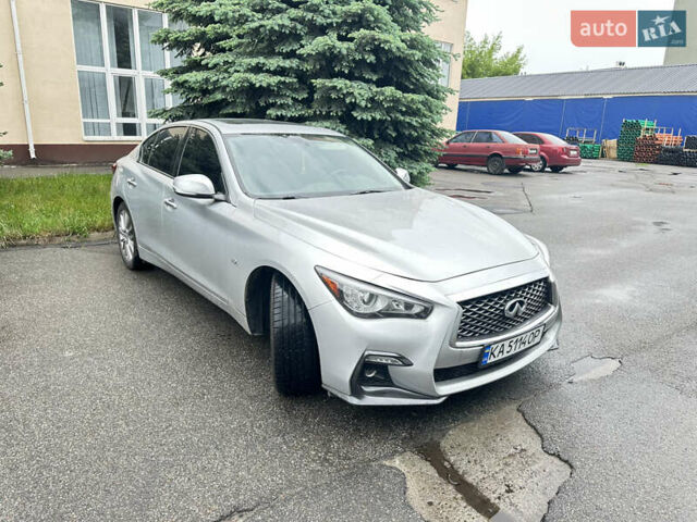 Серый Инфинити Q50, объемом двигателя 3 л и пробегом 100 тыс. км за 14800 $, фото 3 на Automoto.ua