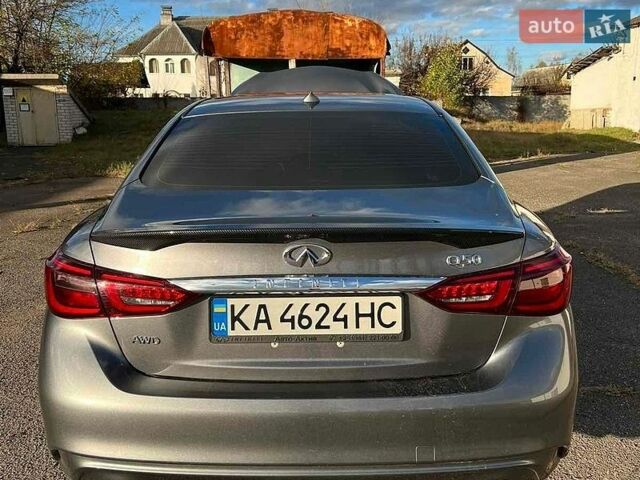 Серый Инфинити Q50, объемом двигателя 3 л и пробегом 67 тыс. км за 20200 $, фото 10 на Automoto.ua