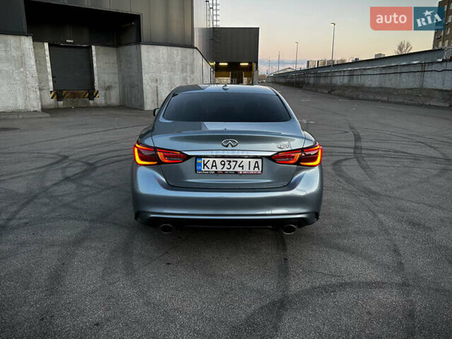 Серый Инфинити Q50, объемом двигателя 3 л и пробегом 41 тыс. км за 17100 $, фото 3 на Automoto.ua