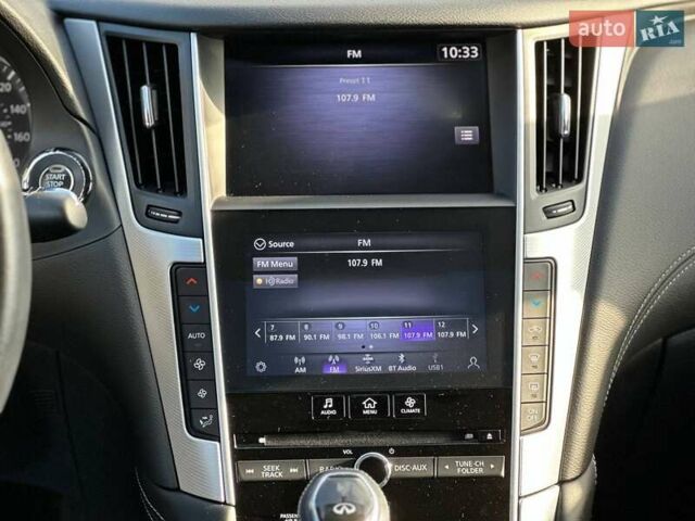 Серый Инфинити Q50, объемом двигателя 3 л и пробегом 74 тыс. км за 15900 $, фото 17 на Automoto.ua