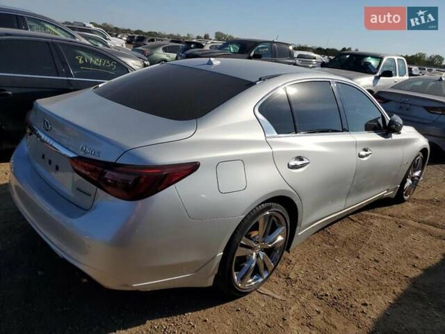 Серый Инфинити Q50, объемом двигателя 3 л и пробегом 131 тыс. км за 3900 $, фото 3 на Automoto.ua