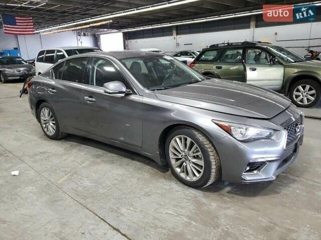 Сірий Інфініті Q50, об'ємом двигуна 3 л та пробігом 43 тис. км за 5200 $, фото 3 на Automoto.ua