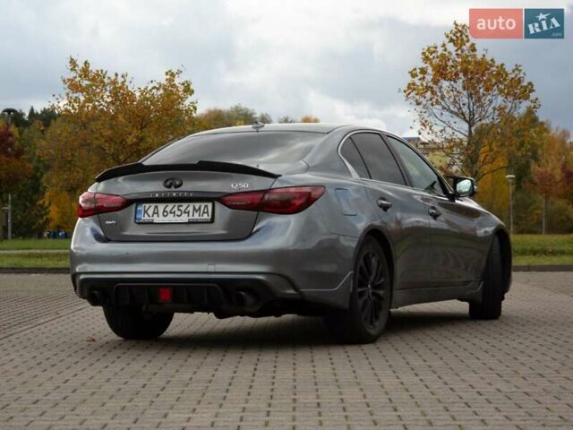 Серый Инфинити Q50, объемом двигателя 2.8 л и пробегом 47 тыс. км за 27000 $, фото 5 на Automoto.ua