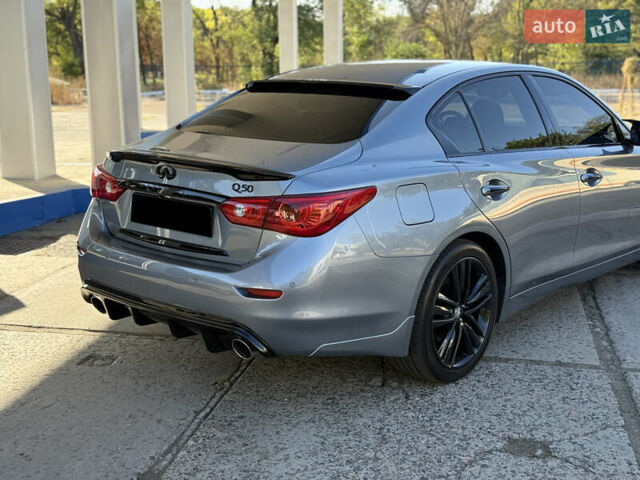 Синий Инфинити Q50, объемом двигателя 2.14 л и пробегом 171 тыс. км за 15500 $, фото 14 на Automoto.ua