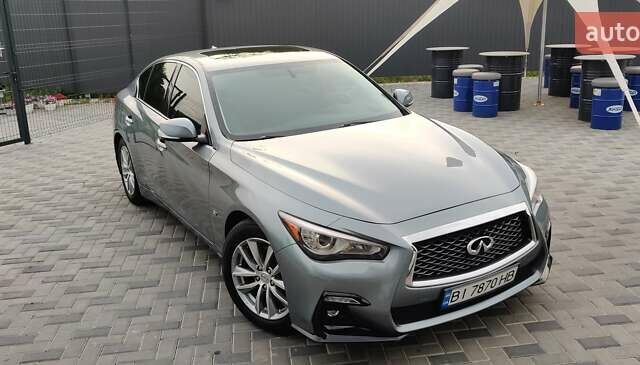 Синій Інфініті Q50, об'ємом двигуна 3.7 л та пробігом 155 тис. км за 15499 $, фото 1 на Automoto.ua