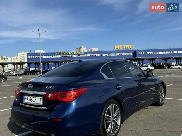 Синий Инфинити Q50, объемом двигателя 1.99 л и пробегом 162 тыс. км за 14200 $, фото 1 на Automoto.ua