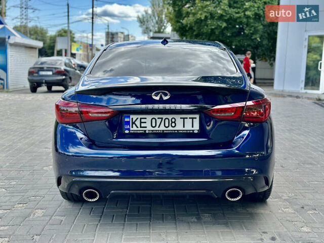Синий Инфинити Q50, объемом двигателя 3 л и пробегом 108 тыс. км за 15999 $, фото 4 на Automoto.ua