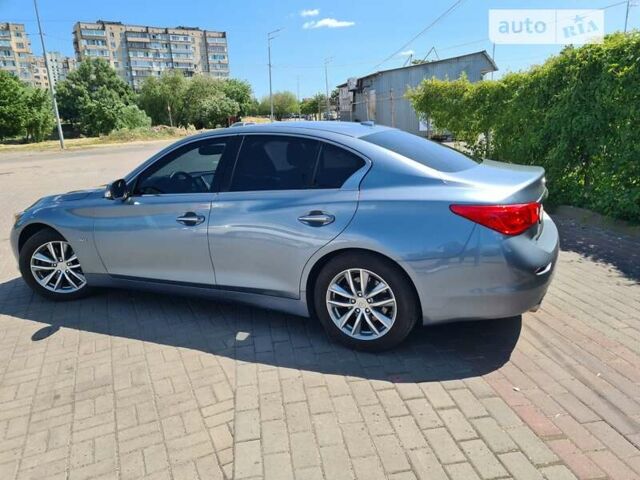 Синий Инфинити Q50, объемом двигателя 3 л и пробегом 76 тыс. км за 16500 $, фото 4 на Automoto.ua