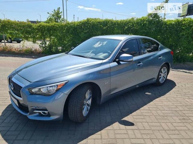 Синий Инфинити Q50, объемом двигателя 3 л и пробегом 76 тыс. км за 16500 $, фото 2 на Automoto.ua