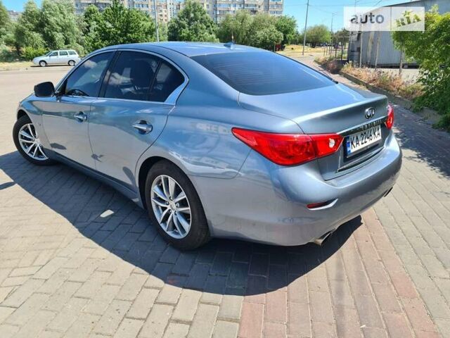 Синий Инфинити Q50, объемом двигателя 3 л и пробегом 76 тыс. км за 16500 $, фото 5 на Automoto.ua