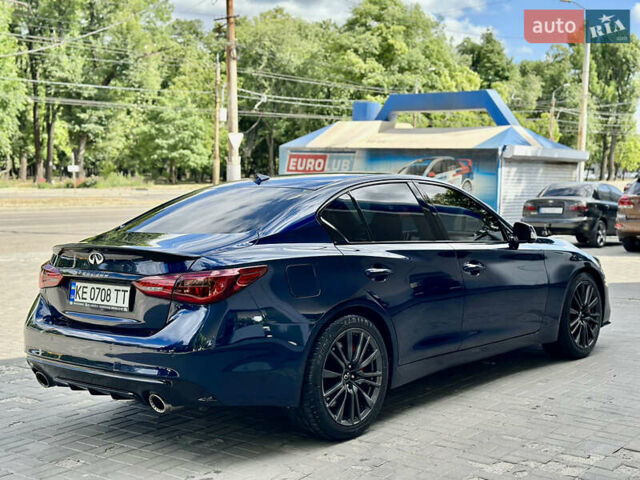 Синий Инфинити Q50, объемом двигателя 3 л и пробегом 108 тыс. км за 15999 $, фото 5 на Automoto.ua