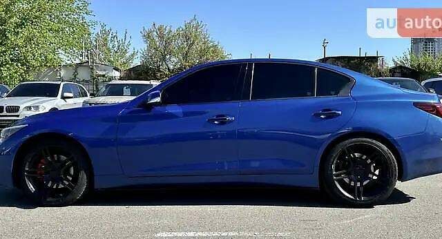 Синій Інфініті Q50, об'ємом двигуна 3 л та пробігом 83 тис. км за 13990 $, фото 5 на Automoto.ua