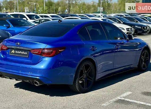 Синій Інфініті Q50, об'ємом двигуна 3 л та пробігом 83 тис. км за 13990 $, фото 10 на Automoto.ua