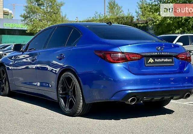 Синій Інфініті Q50, об'ємом двигуна 3 л та пробігом 83 тис. км за 13990 $, фото 6 на Automoto.ua