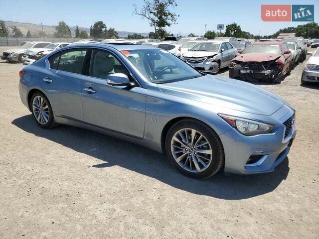 Синий Инфинити Q50, объемом двигателя 3 л и пробегом 72 тыс. км за 3000 $, фото 3 на Automoto.ua