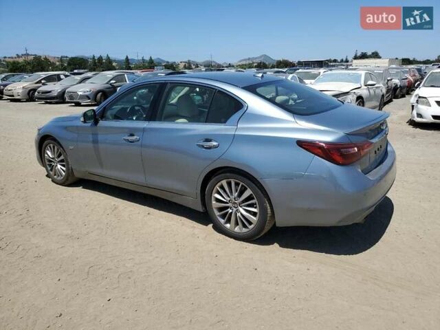 Синий Инфинити Q50, объемом двигателя 3 л и пробегом 72 тыс. км за 3000 $, фото 1 на Automoto.ua