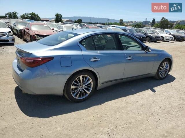 Синий Инфинити Q50, объемом двигателя 3 л и пробегом 72 тыс. км за 3000 $, фото 2 на Automoto.ua