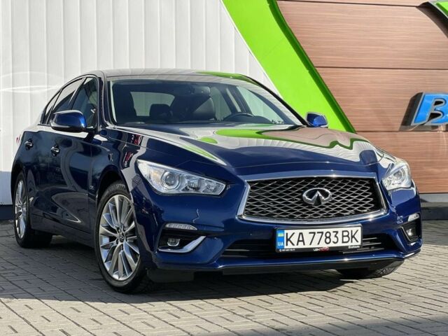 Синій Інфініті Q50, об'ємом двигуна 2 л та пробігом 41 тис. км за 22700 $, фото 1 на Automoto.ua