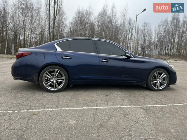Синій Інфініті Q50, об'ємом двигуна 3 л та пробігом 56 тис. км за 22500 $, фото 18 на Automoto.ua