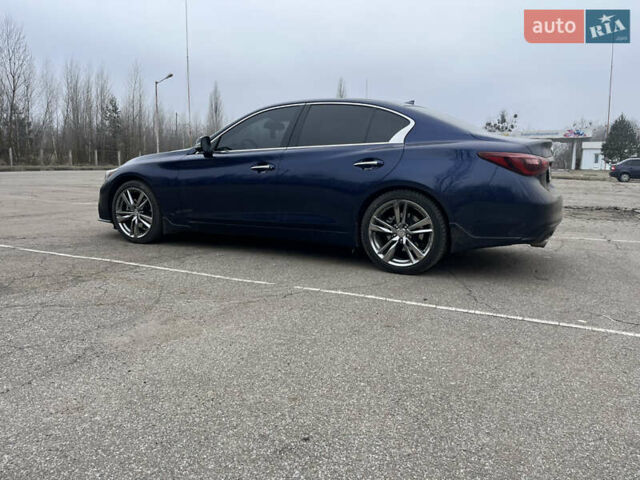 Синій Інфініті Q50, об'ємом двигуна 3 л та пробігом 56 тис. км за 22500 $, фото 8 на Automoto.ua