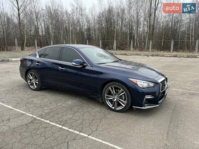 Синій Інфініті Q50, об'ємом двигуна 3 л та пробігом 56 тис. км за 22500 $, фото 21 на Automoto.ua