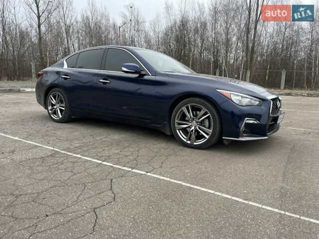 Синій Інфініті Q50, об'ємом двигуна 3 л та пробігом 56 тис. км за 22500 $, фото 20 на Automoto.ua