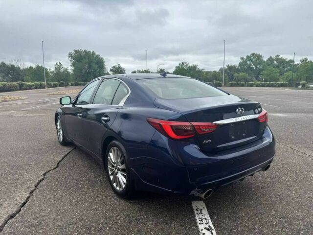 Синий Инфинити Q50, объемом двигателя 3 л и пробегом 26 тыс. км за 18900 $, фото 4 на Automoto.ua