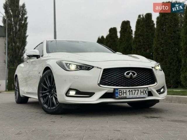 Белый Инфинити Q60, объемом двигателя 3 л и пробегом 85 тыс. км за 27500 $, фото 2 на Automoto.ua