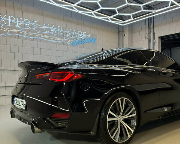 Черный Инфинити Q60, объемом двигателя 3 л и пробегом 83 тыс. км за 22500 $, фото 5 на Automoto.ua