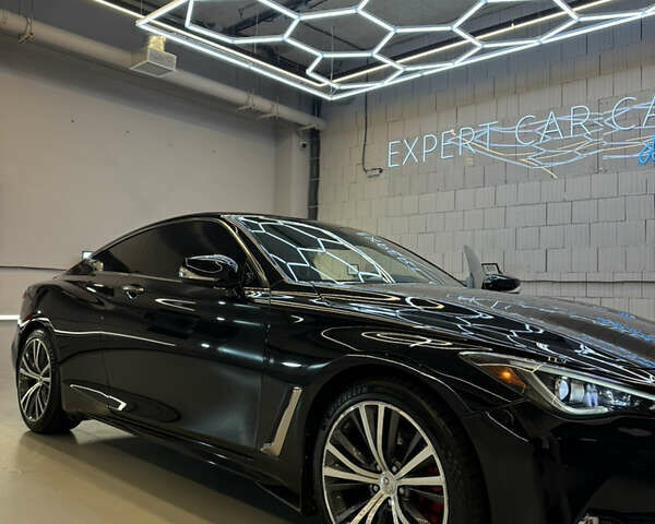 Черный Инфинити Q60, объемом двигателя 3 л и пробегом 83 тыс. км за 22500 $, фото 4 на Automoto.ua
