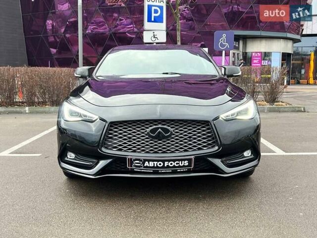 Черный Инфинити Q60, объемом двигателя 3 л и пробегом 72 тыс. км за 23990 $, фото 1 на Automoto.ua
