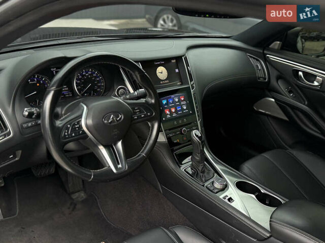 Черный Инфинити Q60, объемом двигателя 3 л и пробегом 97 тыс. км за 21400 $, фото 9 на Automoto.ua