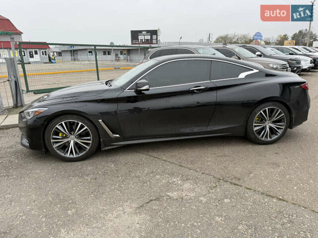 Черный Инфинити Q60, объемом двигателя 3 л и пробегом 78 тыс. км за 23490 $, фото 2 на Automoto.ua