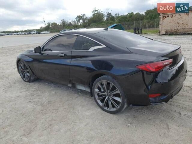 Черный Инфинити Q60, объемом двигателя 3 л и пробегом 55 тыс. км за 7000 $, фото 1 на Automoto.ua