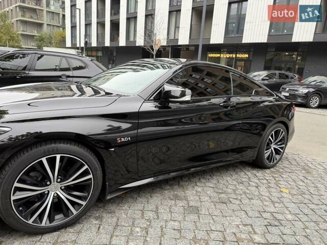 Черный Инфинити Q60, объемом двигателя 3 л и пробегом 55 тыс. км за 27500 $, фото 3 на Automoto.ua