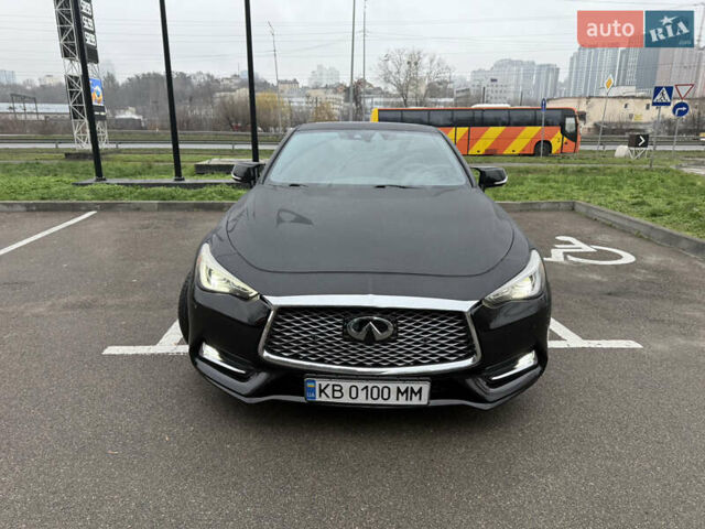 Черный Инфинити Q60, объемом двигателя 3 л и пробегом 86 тыс. км за 25400 $, фото 1 на Automoto.ua
