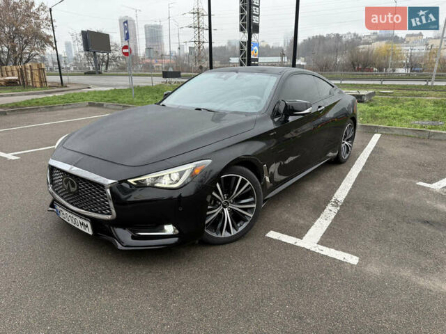 Черный Инфинити Q60, объемом двигателя 3 л и пробегом 86 тыс. км за 25400 $, фото 2 на Automoto.ua