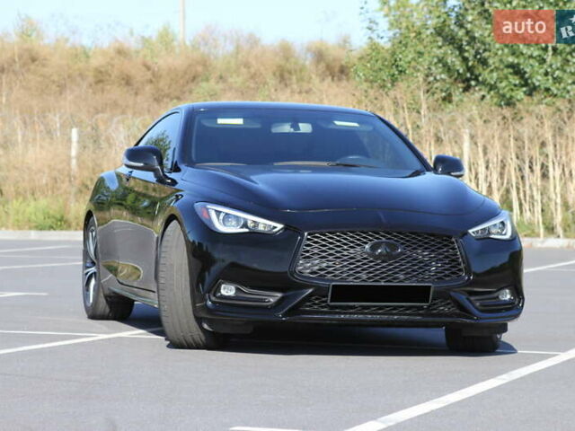 Черный Инфинити Q60, объемом двигателя 3 л и пробегом 64 тыс. км за 24999 $, фото 1 на Automoto.ua