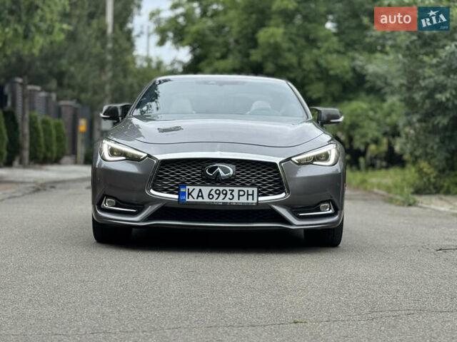Серый Инфинити Q60, объемом двигателя 3 л и пробегом 81 тыс. км за 18900 $, фото 2 на Automoto.ua