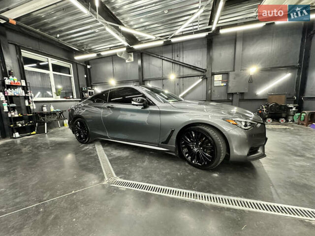 Серый Инфинити Q60, объемом двигателя 3 л и пробегом 107 тыс. км за 20999 $, фото 9 на Automoto.ua