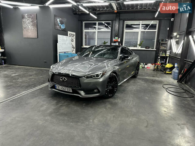 Серый Инфинити Q60, объемом двигателя 3 л и пробегом 107 тыс. км за 22200 $, фото 1 на Automoto.ua