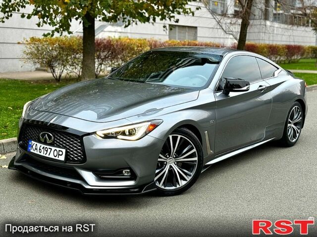 Серый Инфинити Q60, объемом двигателя 3 л и пробегом 72 тыс. км за 24500 $, фото 1 на Automoto.ua