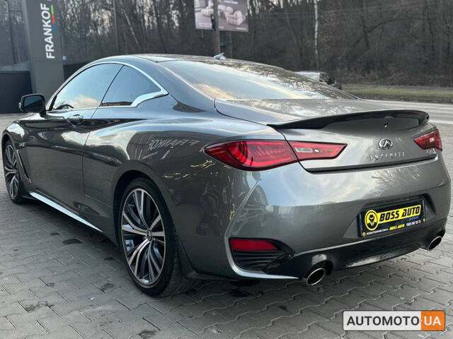 Серый Инфинити Q60, объемом двигателя 3 л и пробегом 68 тыс. км за 25500 $, фото 3 на Automoto.ua