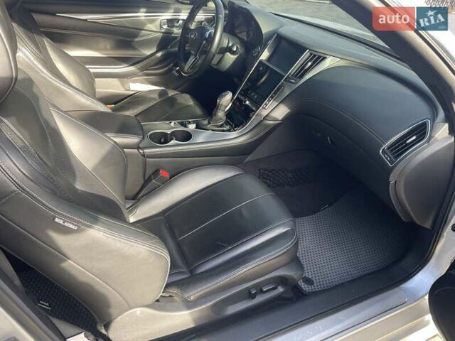 Серый Инфинити Q60, объемом двигателя 3 л и пробегом 97 тыс. км за 24500 $, фото 12 на Automoto.ua