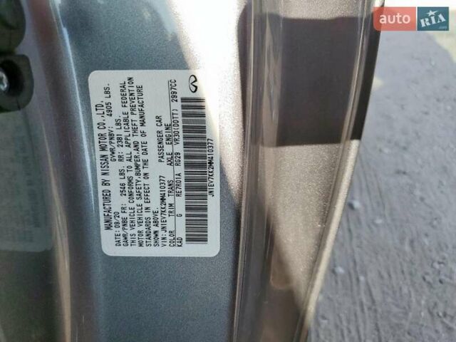 Серый Инфинити Q60, объемом двигателя 3 л и пробегом 57 тыс. км за 6700 $, фото 11 на Automoto.ua