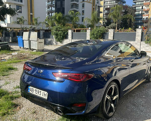 Синий Инфинити Q60, объемом двигателя 3 л и пробегом 69 тыс. км за 25000 $, фото 3 на Automoto.ua