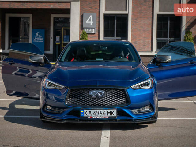 Синий Инфинити Q60, объемом двигателя 3 л и пробегом 98 тыс. км за 22800 $, фото 3 на Automoto.ua